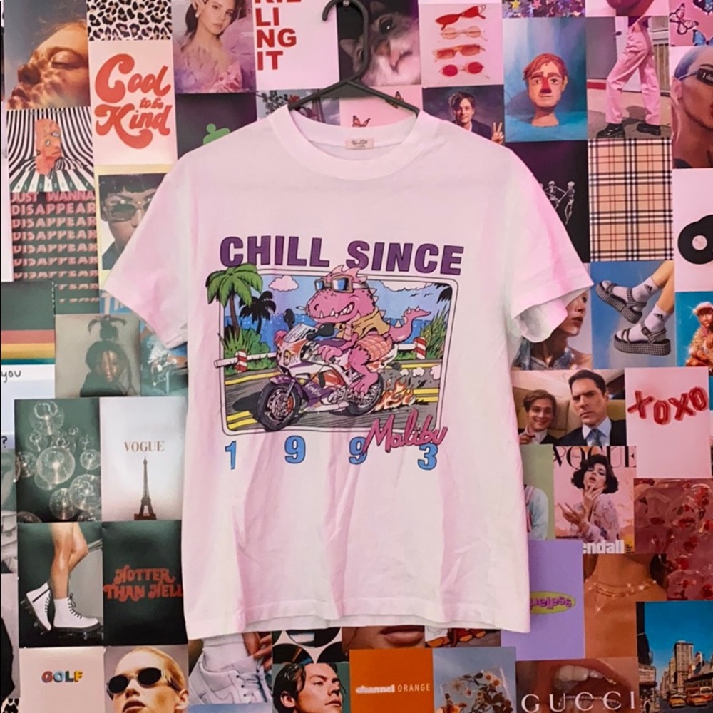 chill since 1993 brandy melville graphic tee